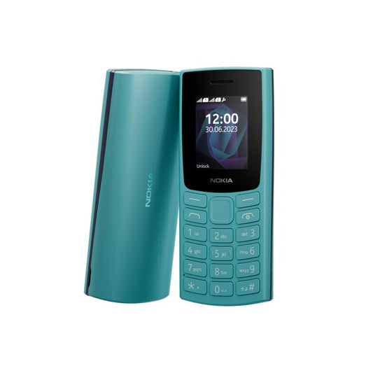 Nokia 105 Cyan UK Unlocked HMD | Simple Basic Button Phone