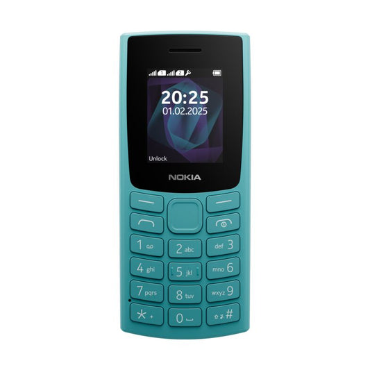 Nokia 105 Cyan UK Unlocked HMD | Simple Basic Button Phone