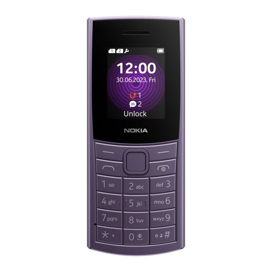 Nokia 110 Purple UK Unlocked HMD | Simple Feature Phone