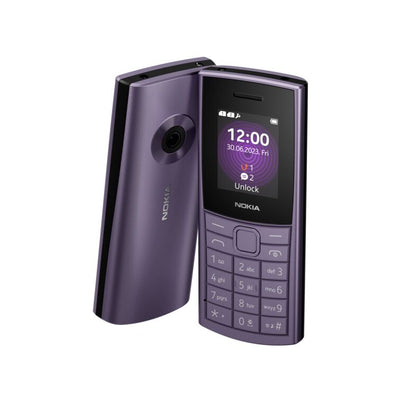 Nokia 110 Purple UK Unlocked HMD | Simple Feature Phone