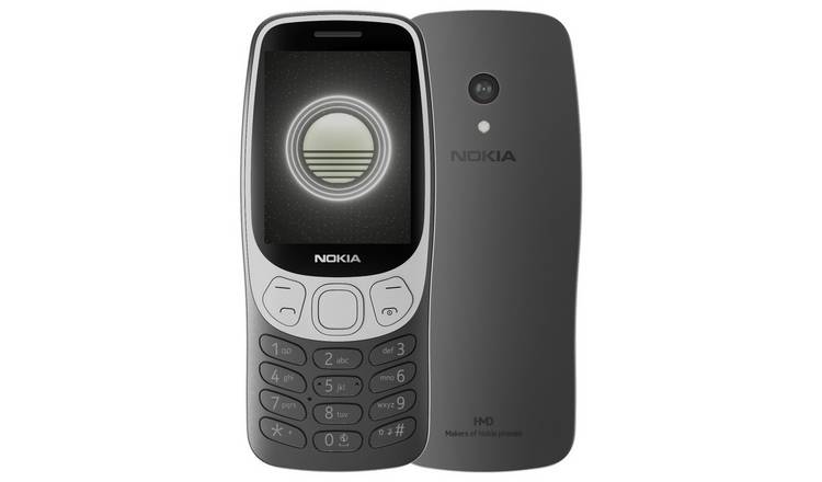 Nokia 3210 4G Grunge Black UK Unlocked HMD | Classic Button Phone